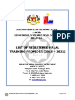 32 List of Registered Halal Train Provider 2018-2021