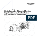 Single-Reduction Differential Carriers: Single Rear Drive Axles, Rear-Rear Tandem Drive Axles and Front Drive Steer Axles