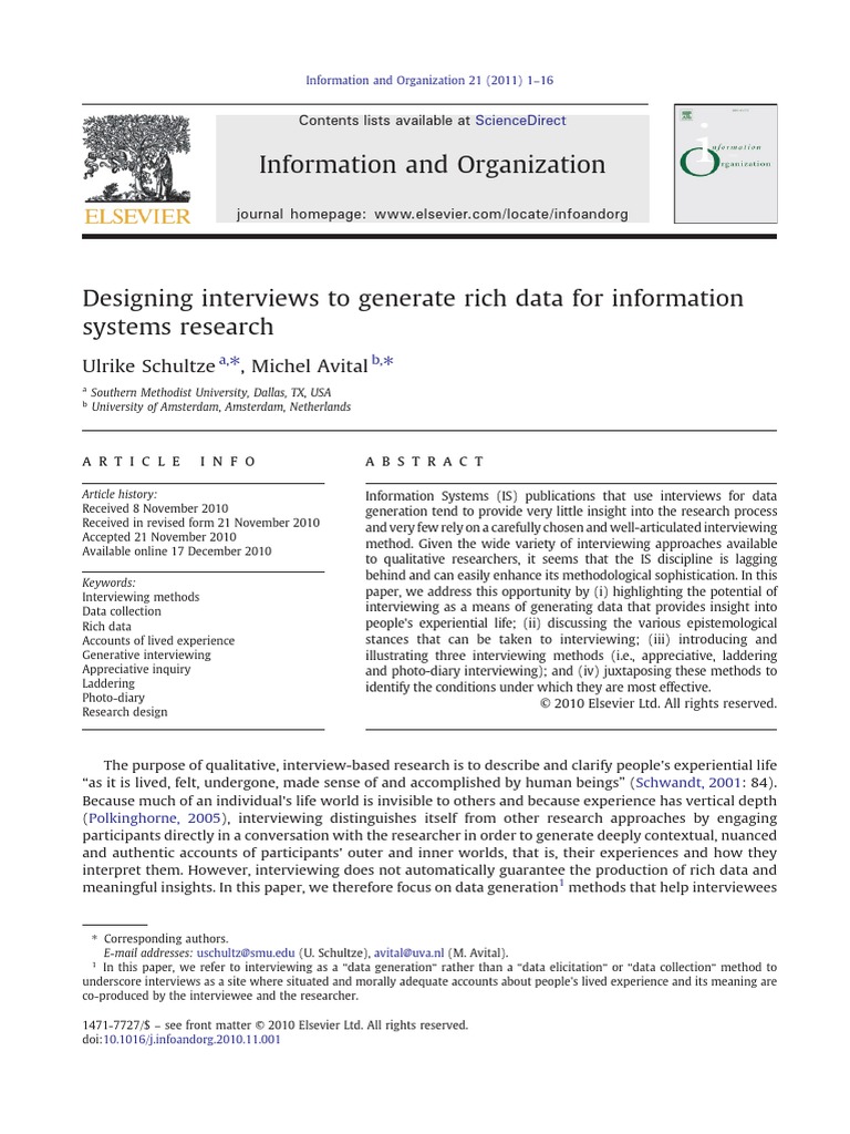 Designing Interviews PDF | PDF | Qualitative Research | Interview