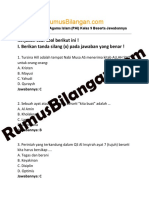 Soal Pendidikan Agama Islam (PAI) Kelas 9 Beserta Jawabannya