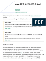 Uptodate - Covid Critical PDF