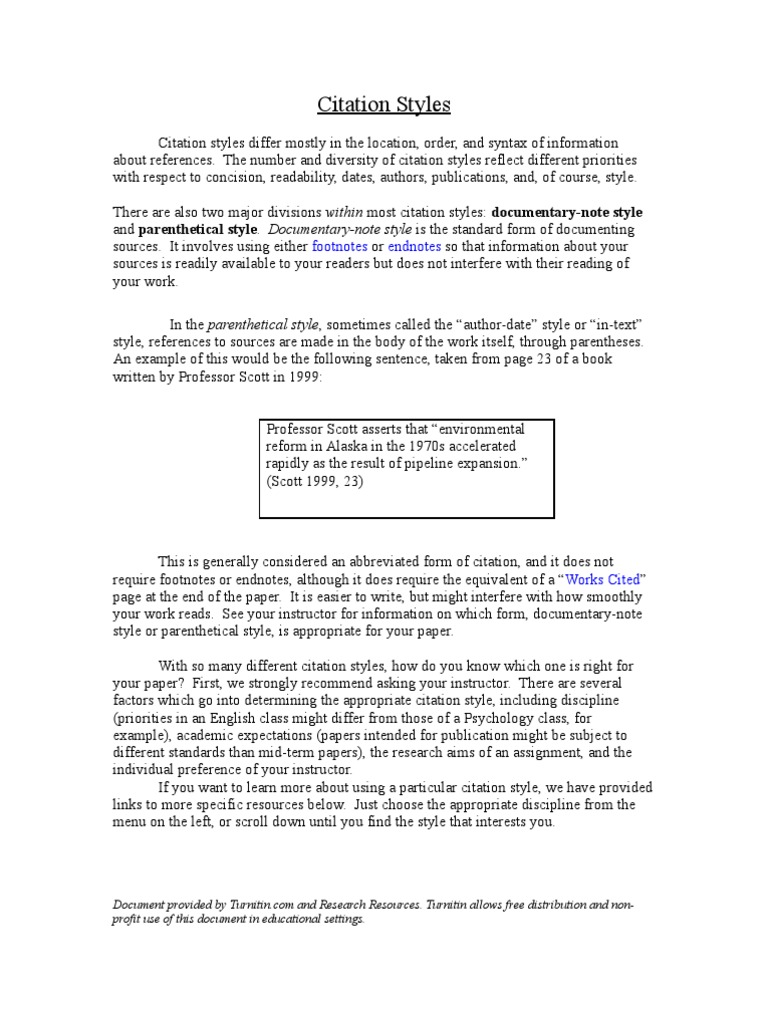 Citation styles examples picture