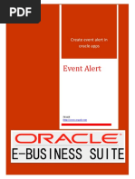 Create Event Alert in Oracle Apps