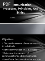 Communication Processes, Principles, and Ethics