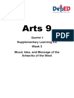 Arts 9: Quarter 1 Supplementary Learning Kit Week 3 Mood, Idea, and Message of The Artworks of The West