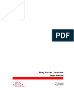 Ring Barrier Controller User Manual: PTV America August 2010