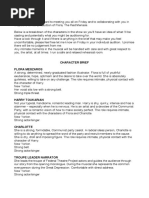Matilda Musical Character Breakdown | PDF | Audition | Theatre