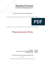 Physical Security Policy: London School of Economics & Political Science