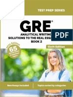 GRE Analytical Writing: Solutions To The Real Essay Topics - Book 2