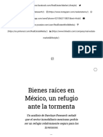 Bienes Raíces en México, Un Refugio Ante La Tormenta