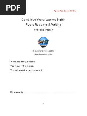 SmartCambridge - Flyers Reading and Writing