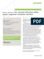 Risk Factors For Wound Infection After PDF
