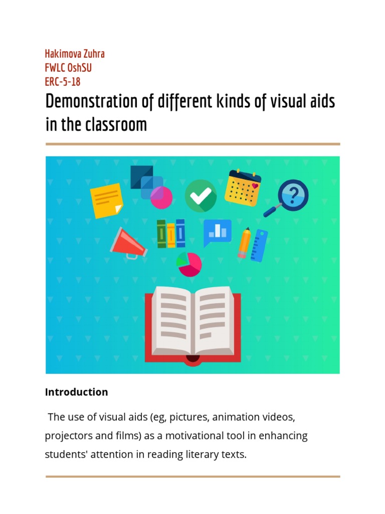 Demonstration Different Kinds of Visual Aids in The Classroom PDF