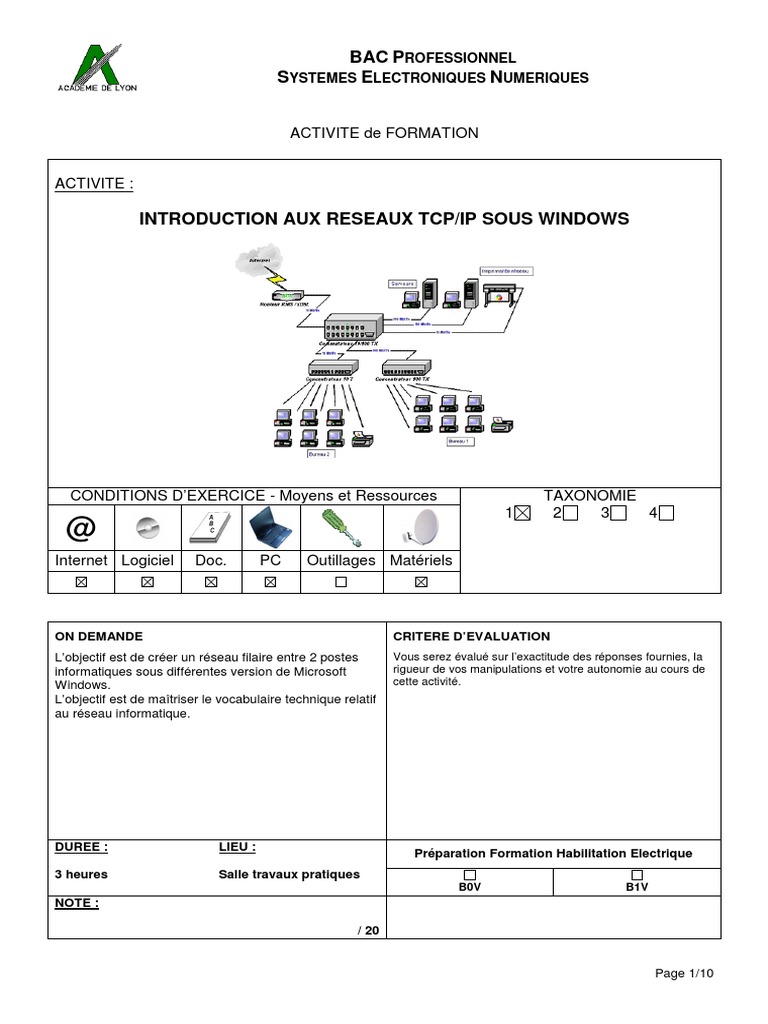Introduction aux réseaux TCP/IP sous Windows | PDF | Adresse IP ...