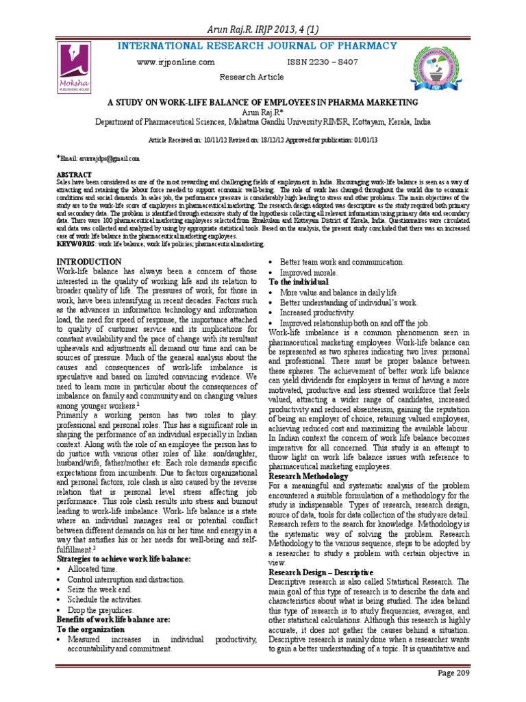 Art Best | PDF | Work–Life Balance | Likert Scale