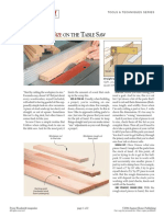 Woodsmith Magazine - Plans Now - Cutting To Size On A Table Saw
