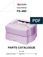PAGE PRINTER Parts Catalogue Kyocera Fs 800