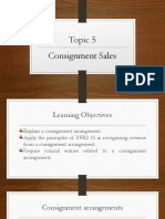 Topic 5 Consignment Sales