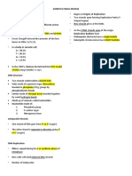 Genetics Finals Review 1