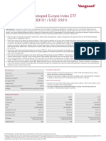 Vanguard FTSE Developed Europe Index ETF (HKD: 3101 / RMB: 83101 / USD: 9101)