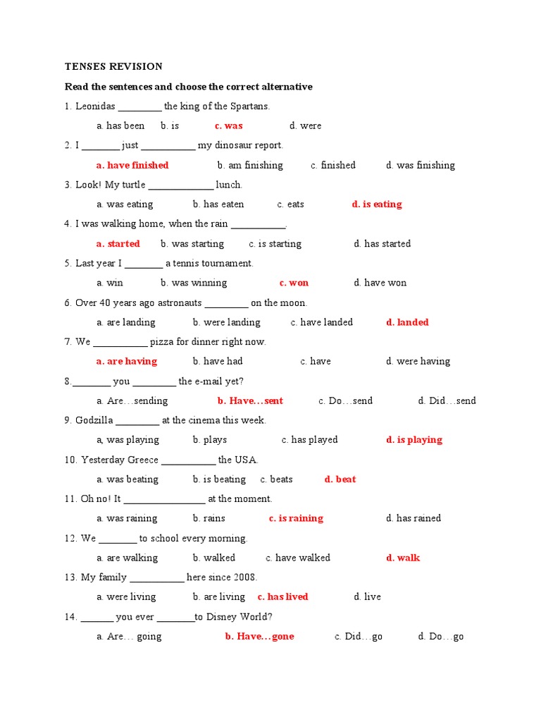 Grammar Revision Answer Key1 | PDF | Language Arts & Discipline