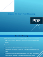 Chapter 04 Short Term Financing