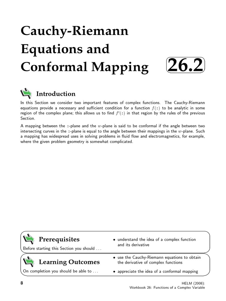 26 2 CR Eqns N CNFML MPNG PDF | PDF | Equations | Analytic Function