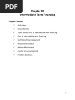 Chapter-5 Intermediate Term Financing