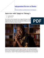 Washington Independent Review of Books: Interview With Ngũgĩ Wa Thiong'o