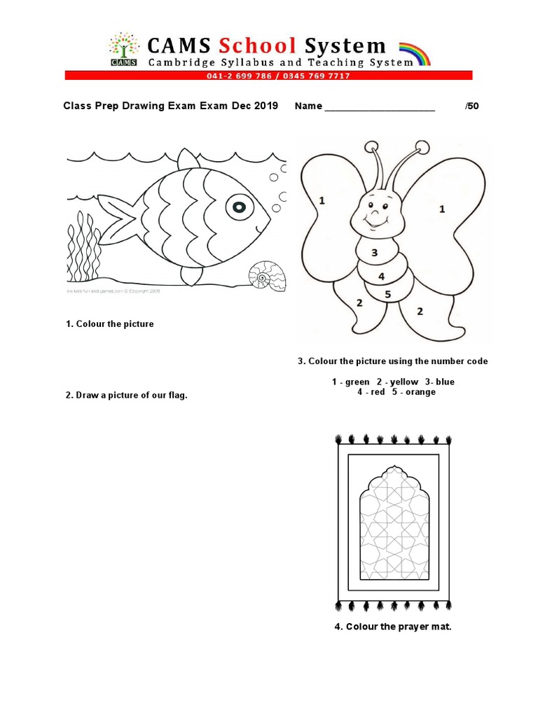 Class Prep Drawing Exam 2019 | PDF