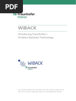 Wiback: Introducing Fraunhofer's Wireless Backhaul Technology