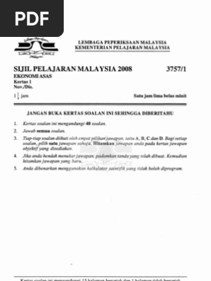 Spm Ekonomi Asas K1 Pdf