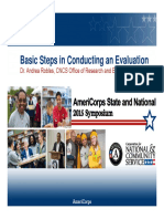 Basic Steps in Conducting An Evaluation Slides