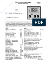 Industry Controller KFM 92 / KFM 93 B 9200 E Operating Instructions