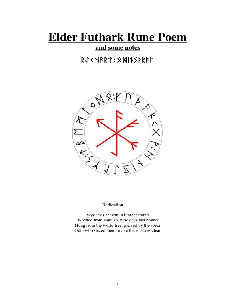 Old Rune Poems – The Old English Rune Poem – QEQRW