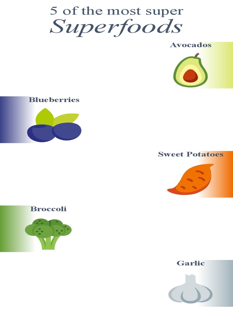 5 Superfoods Infographic | PDF | Cooking, Food & Wine