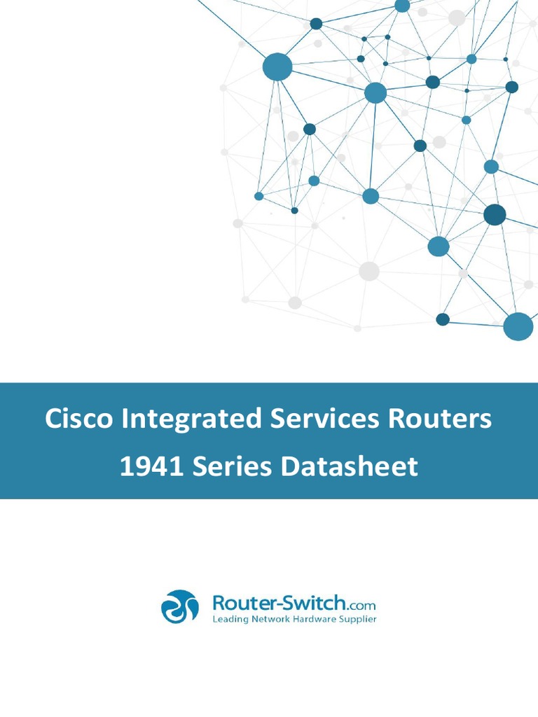 Cisco Routers 1941 Series Datasheet | PDF | Cisco Systems | Computer ...