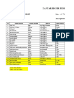 Format Daftar Hadir Peserta