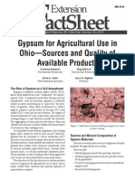 Gypsum For Agricultural Use in Ohio-Sources and Quality of Available Products