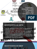To Human Resource Environment: Group 1: Pimentel, Sahara Mae F