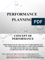 Understanding Performance Planning