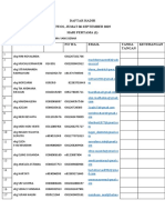 Daftar Hadir Ewos