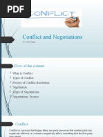 Conflict and Negotiations