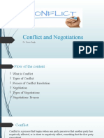 Conflict and Negotiations