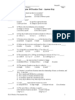 CH 10 Practice Test Answer Key