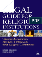 The Legal Guide For Religious Institutions - Churches, Synagogues, Mosques, Temples, and Other Religious Communities