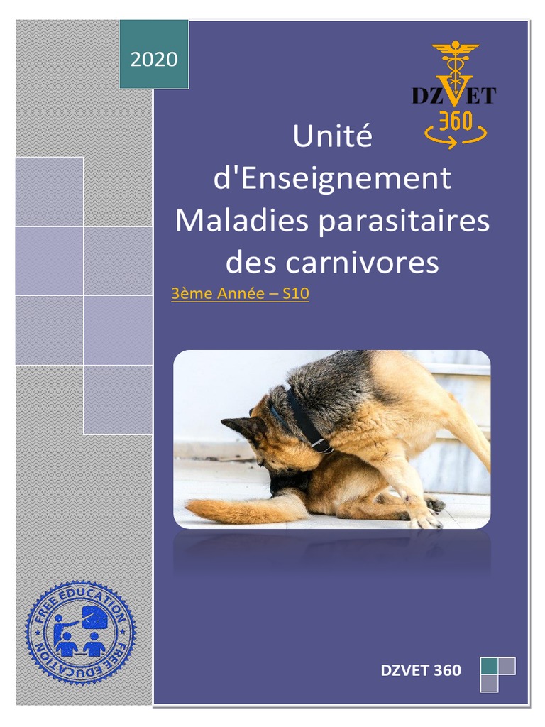 S10 - Maladies Parasitaires Des Carnivores-DZVET360-Cours-veterinaires, PDF, Parasitologie