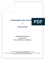 Programme Cinq Chantiers  & Population