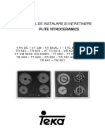 Manual Plita Incorporabila Teka TB 600 PDF