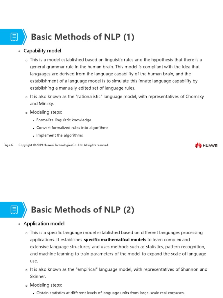 Basic Methods of NLP (1) : Capability Model | PDF | Computers